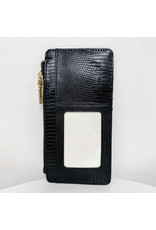 Saige Lizard Wallet - Black