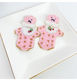 Girl Cherry Onesie Earrings