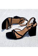 Black Gretchen Heel Sandals