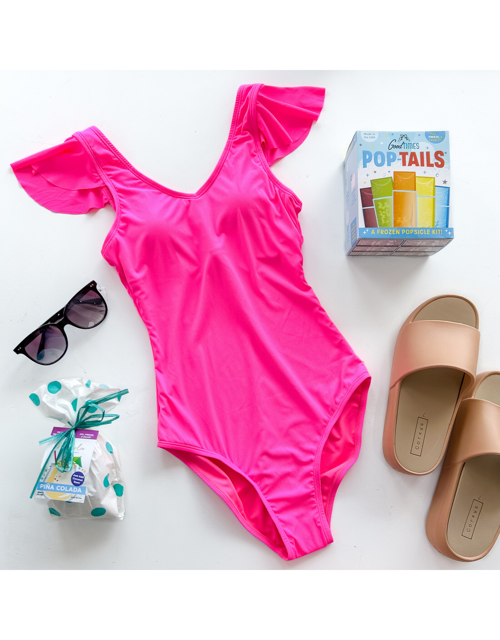 Neon Pink Beachside Bliss Swimsuit