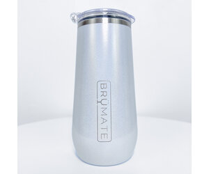 BruMate Glitter White Glitter Flask