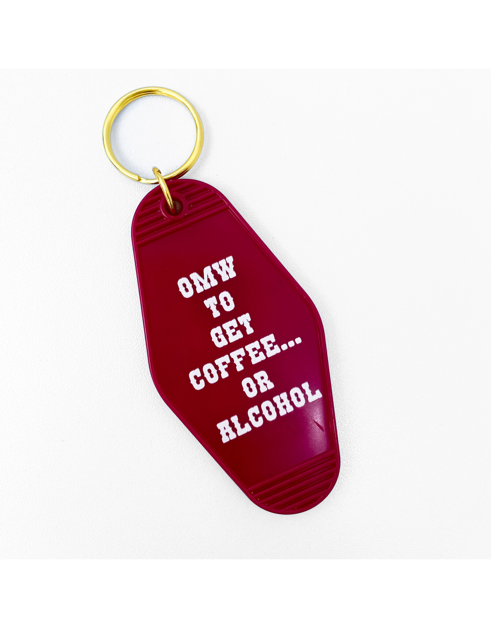 OMW To Get Coffee Key Chain