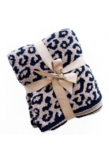 Leopard Print Luxury Blanket - Coffee