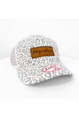 The Magnolia White Leopard Hat