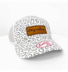 The Magnolia White Leopard Hat