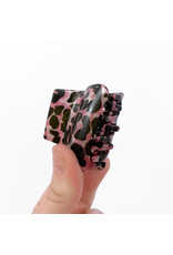 Pink Leopard Glitter Hair Claw