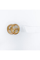 Clear 3/4" GO Belt w/ Gold Buckle