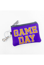 Purple Yellow Game Day Coin Purse