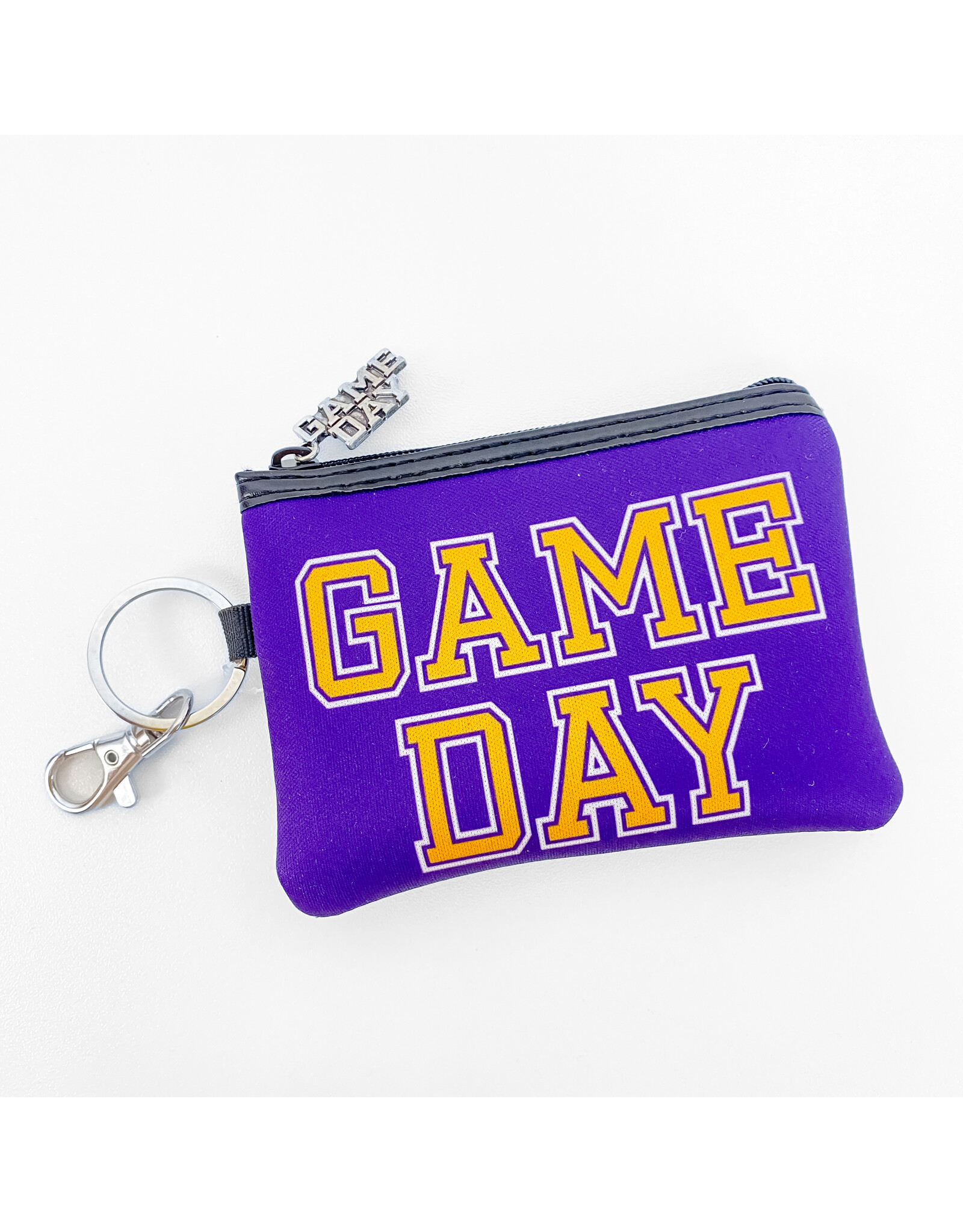 Purple Yellow Game Day Coin Purse