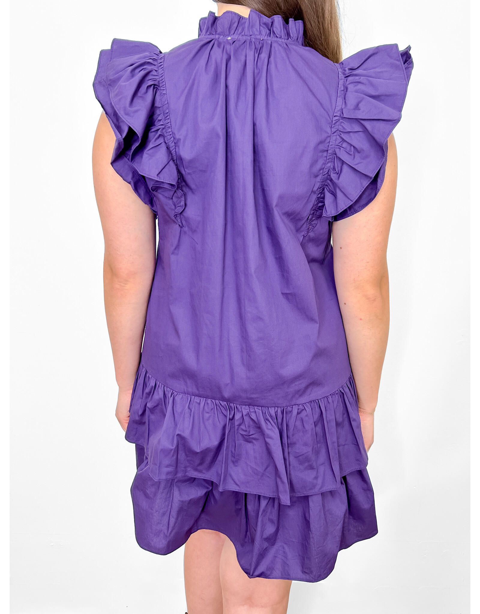 Dark Purple Star Sequin Dress