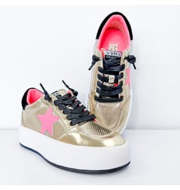 Washed Gold Balance Sneakers