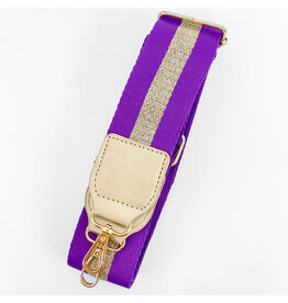 Purple & Gold Glitter Strap