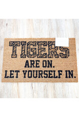 Tigers Are On Coir Doormat