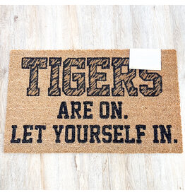 Tigers Are On Coir Doormat