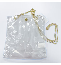 Simple Tote  - Clear w/ Gold
