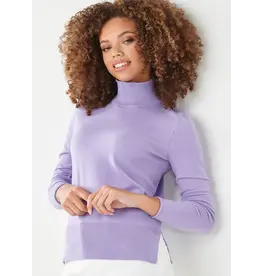 Purple Turtleneck Sweater