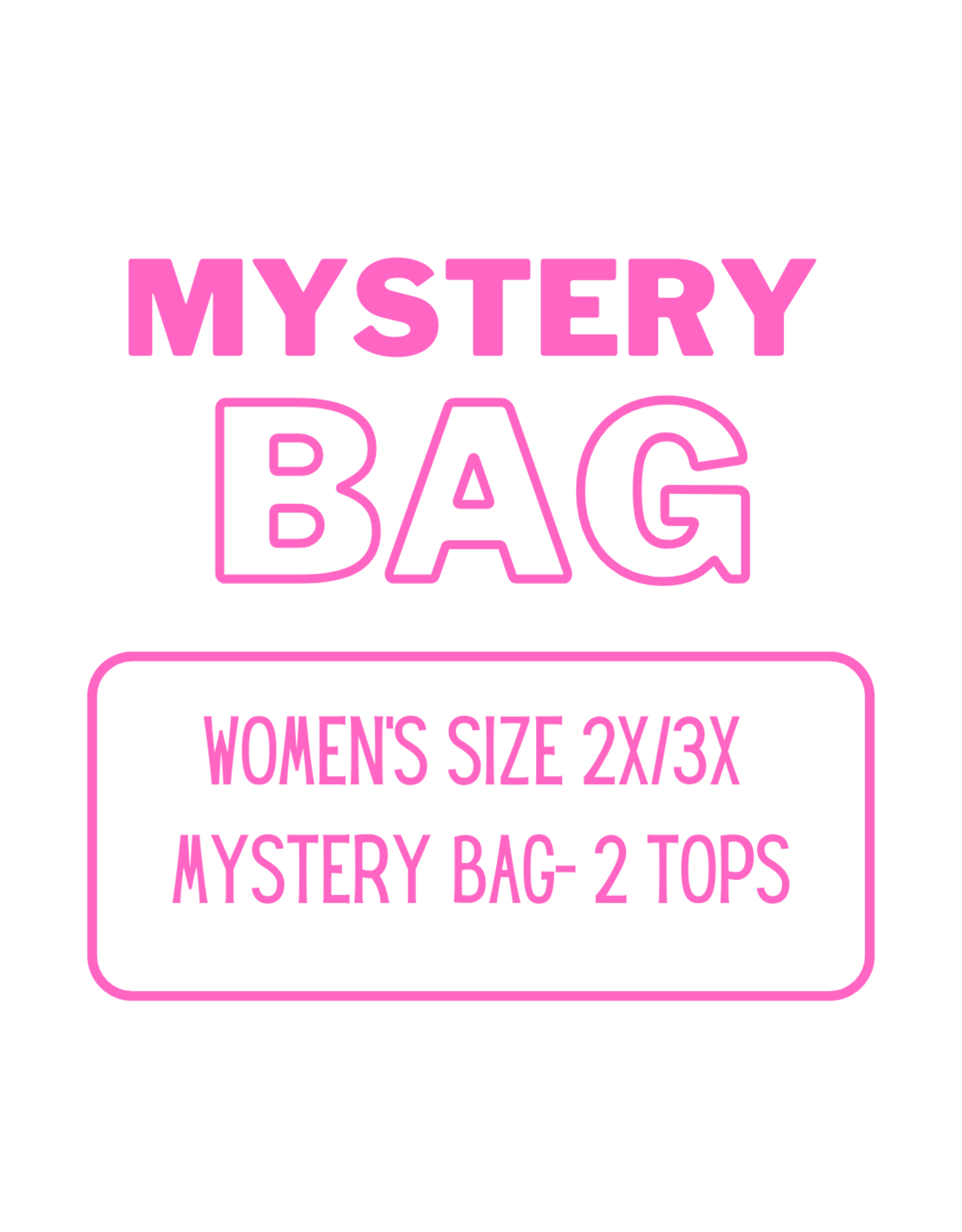 Women’s Clothing Mystery Bag 2X/3X - 2 Tops