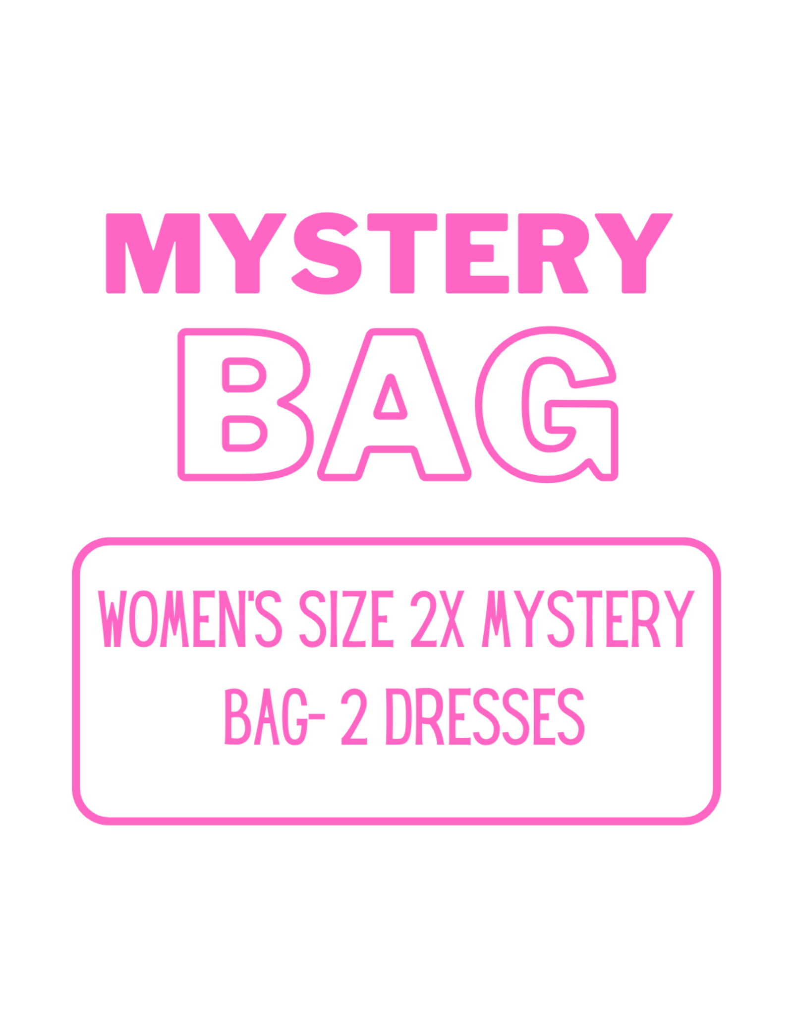 Women’s Clothing Mystery Bag 2X - 2 Dresses