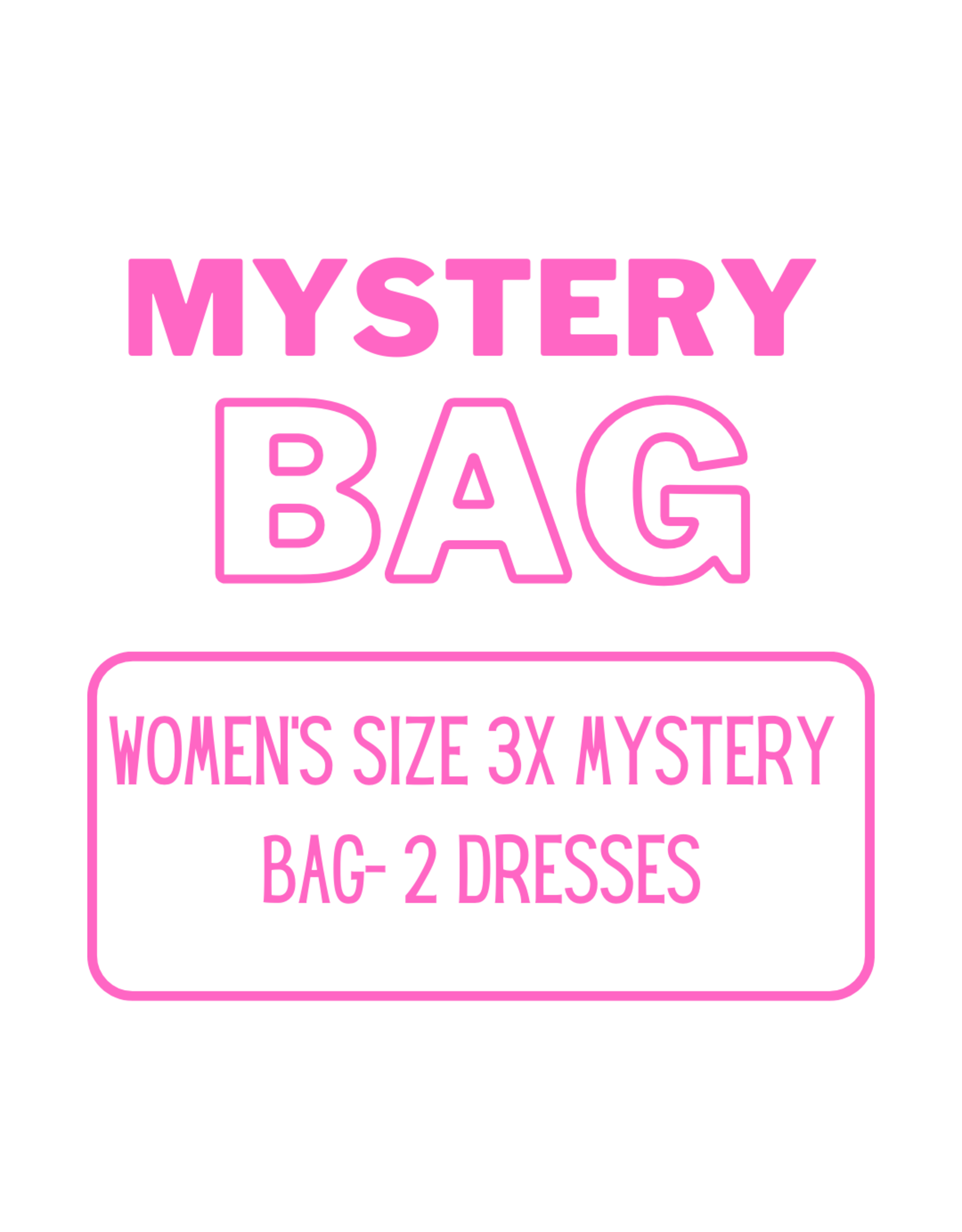 Women’s Clothing Mystery Bag 3X - 2 Dresses