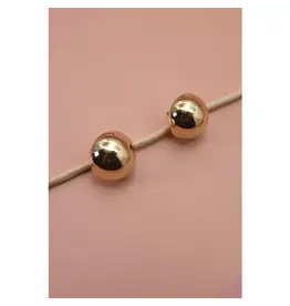 Gold Bubble Stud Earrings