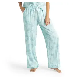 Hello Mello Satin Pajama Pants - Leaf Me Alone