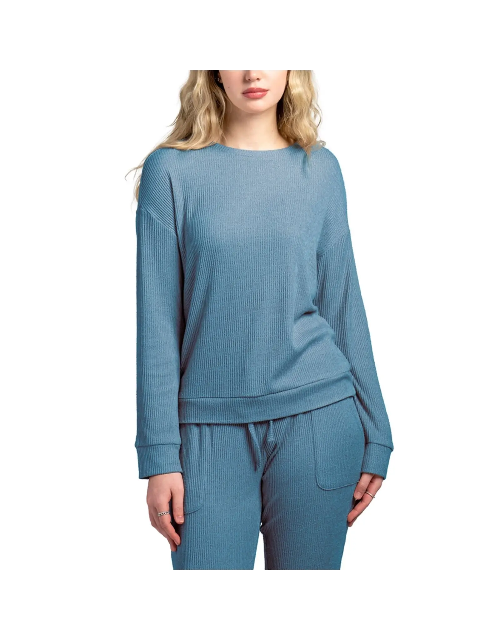 Hello Mello Cuddleblend Sweater - Blue