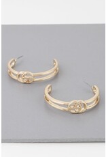 Gold Classic CG Hoop Earrings