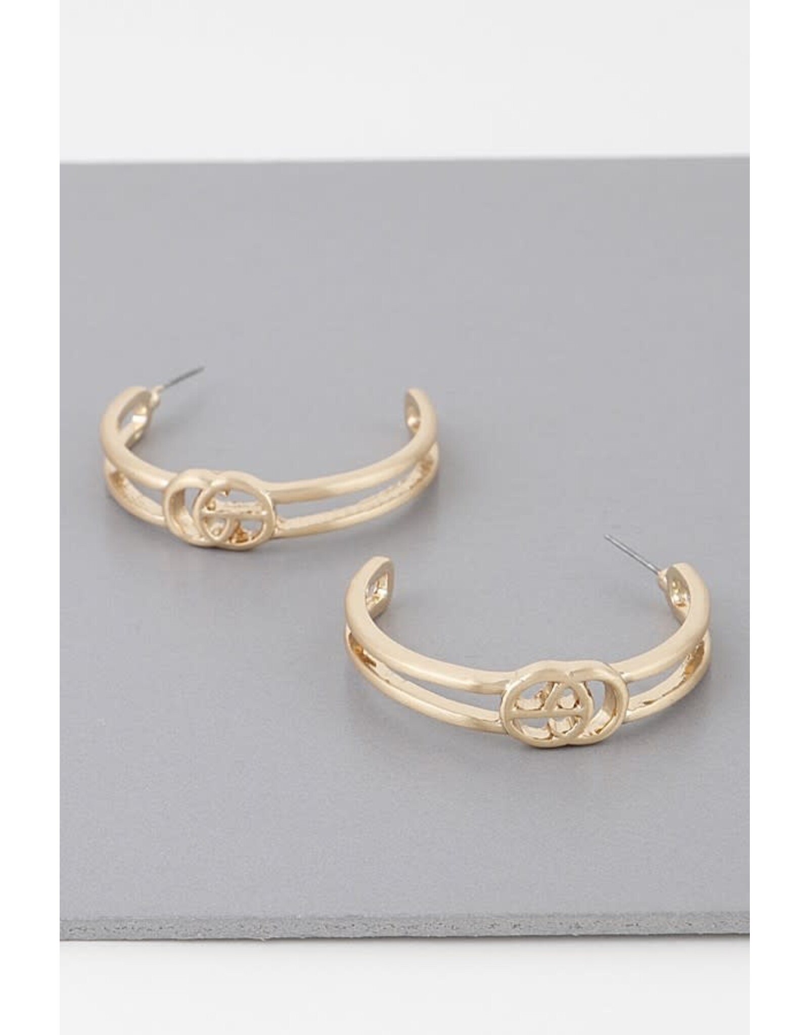 Gold Classic CG Hoop Earrings