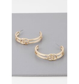 Gold Classic CG Hoop Earrings