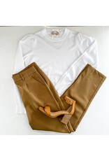 Camel Twill Slim Fit Trousers