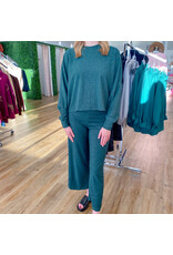 Hunter Green Elastic Waist Pants