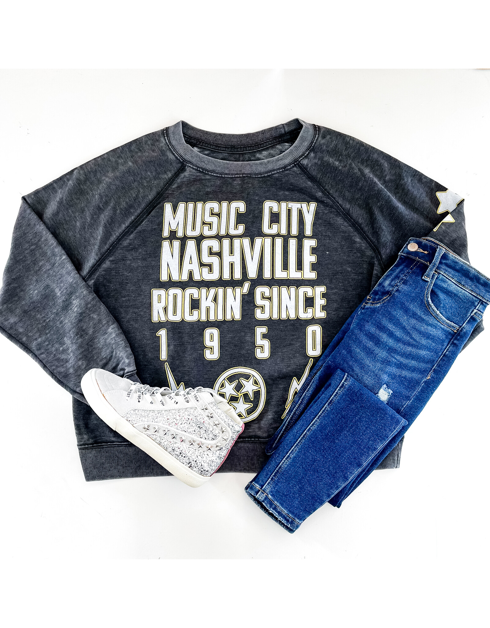 Music City Nashville Burnout Sweatshirt