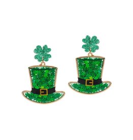 St Patrick’s Day Hat Earrings