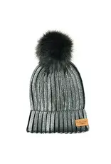 Britt's Knits Glacier Pom Hat - Black