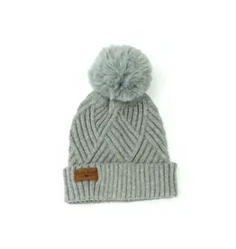 Tween Britt's Knits Super Poof Hat - Gray