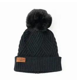 Britt's Knits Super Poof Hat - Black