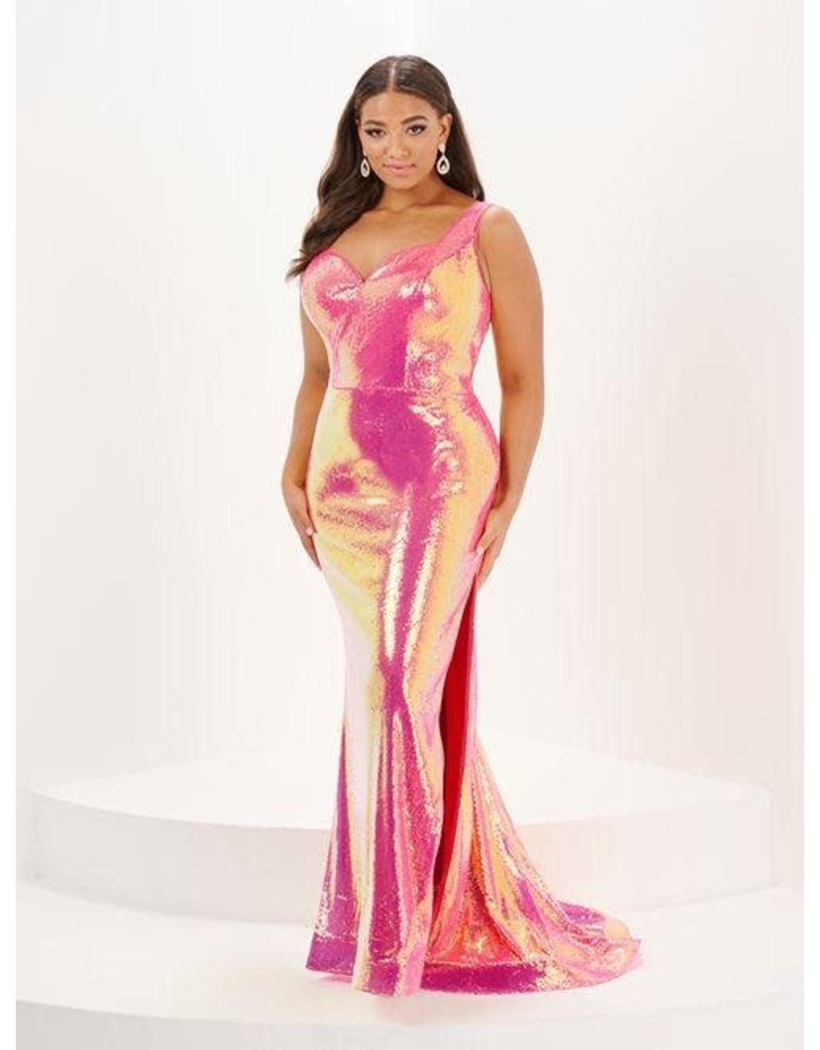 Bright Pink Long Formal Dress - 16W