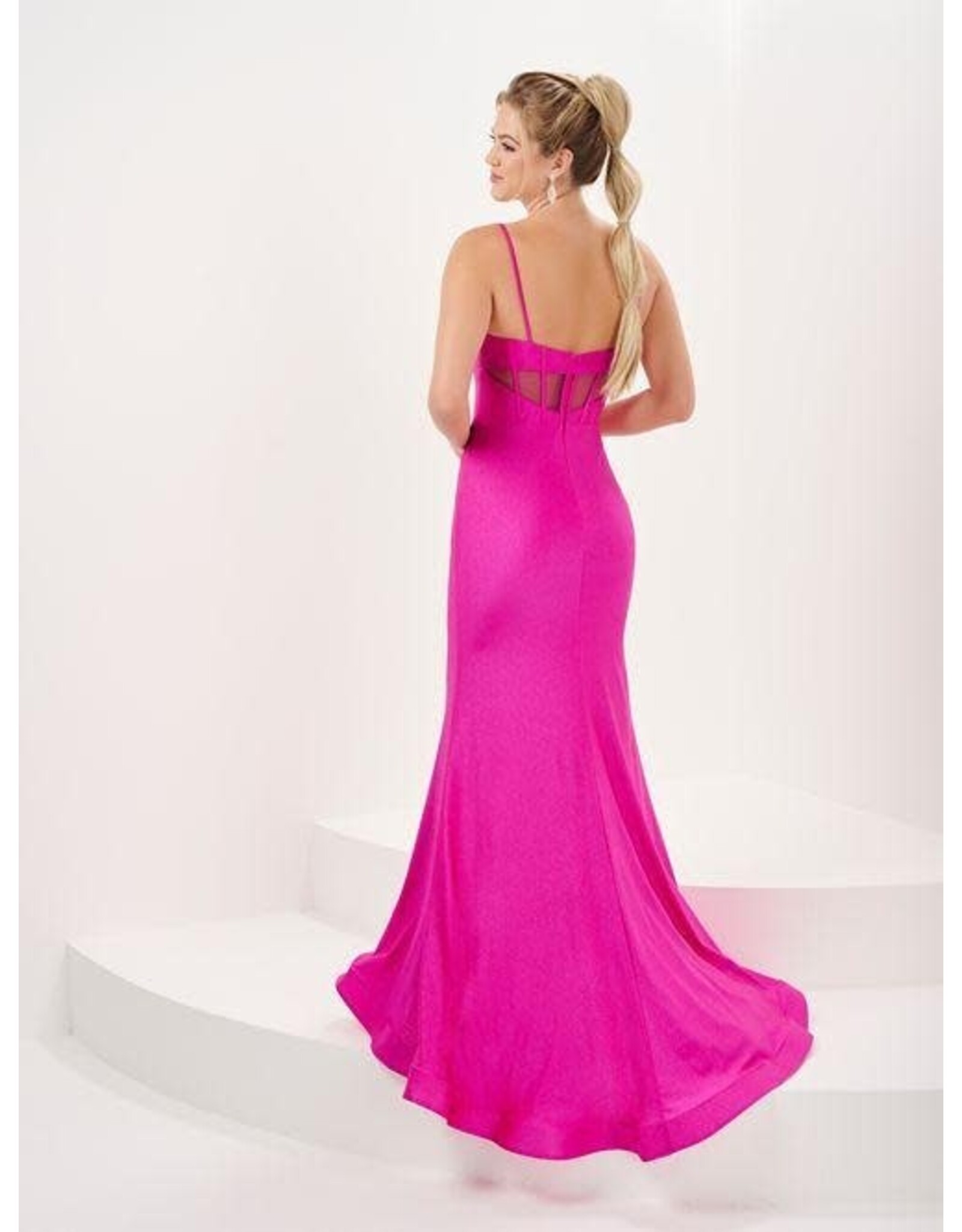 Deep Lavender Long Formal Dress - 2