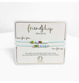 Blue Seed Bead Friendship Bracelets