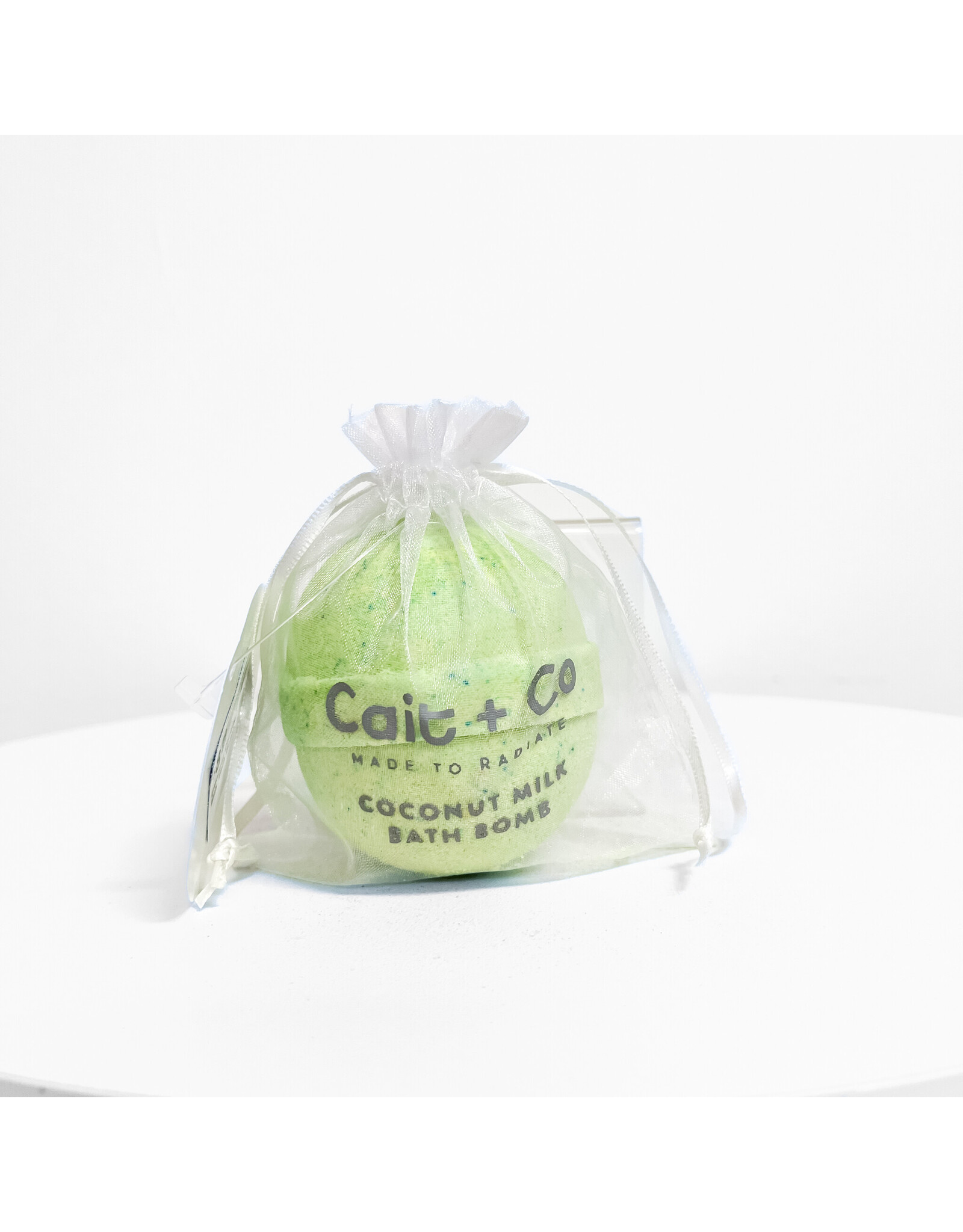 Cait & Co Emerald Coconut Milk Bath Bomb
