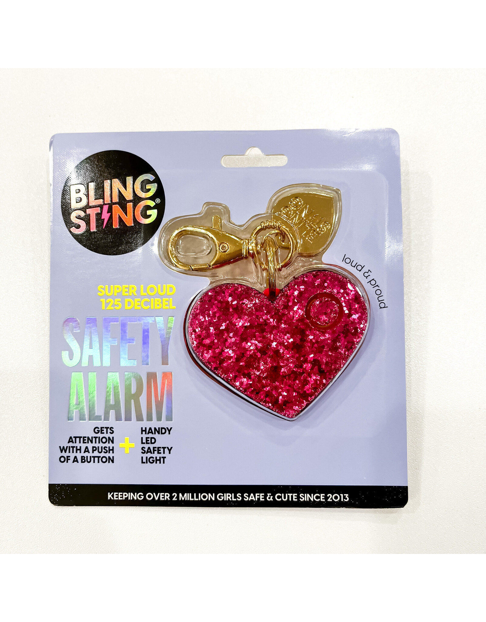 Bling Sting Personal Alarm - Pink Heart