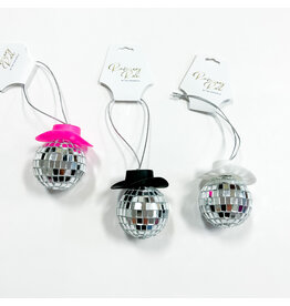 Disco Car Charm - White