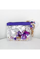 Confetti Keychain Wallet - Purple Crush