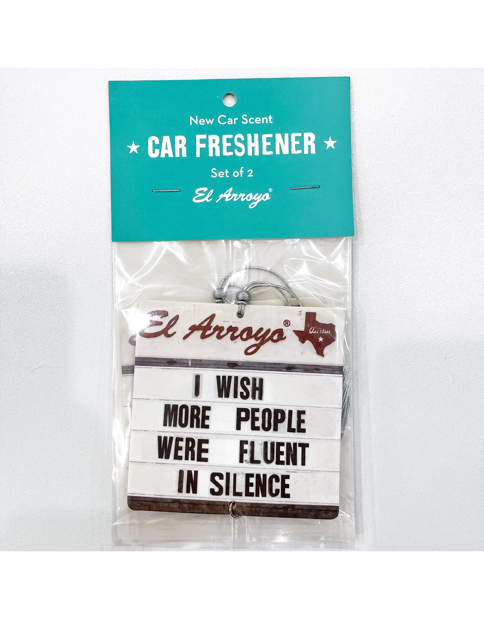 Fluent in Silence Car Freshener