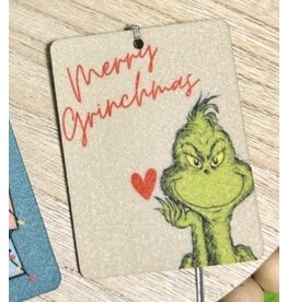 Merry Grinchmas Heart Car Freshener