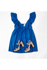 Blue Ruffle Babydoll Dress