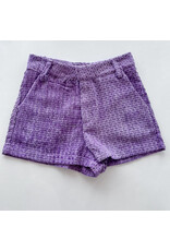 Lavender Textured Shorts