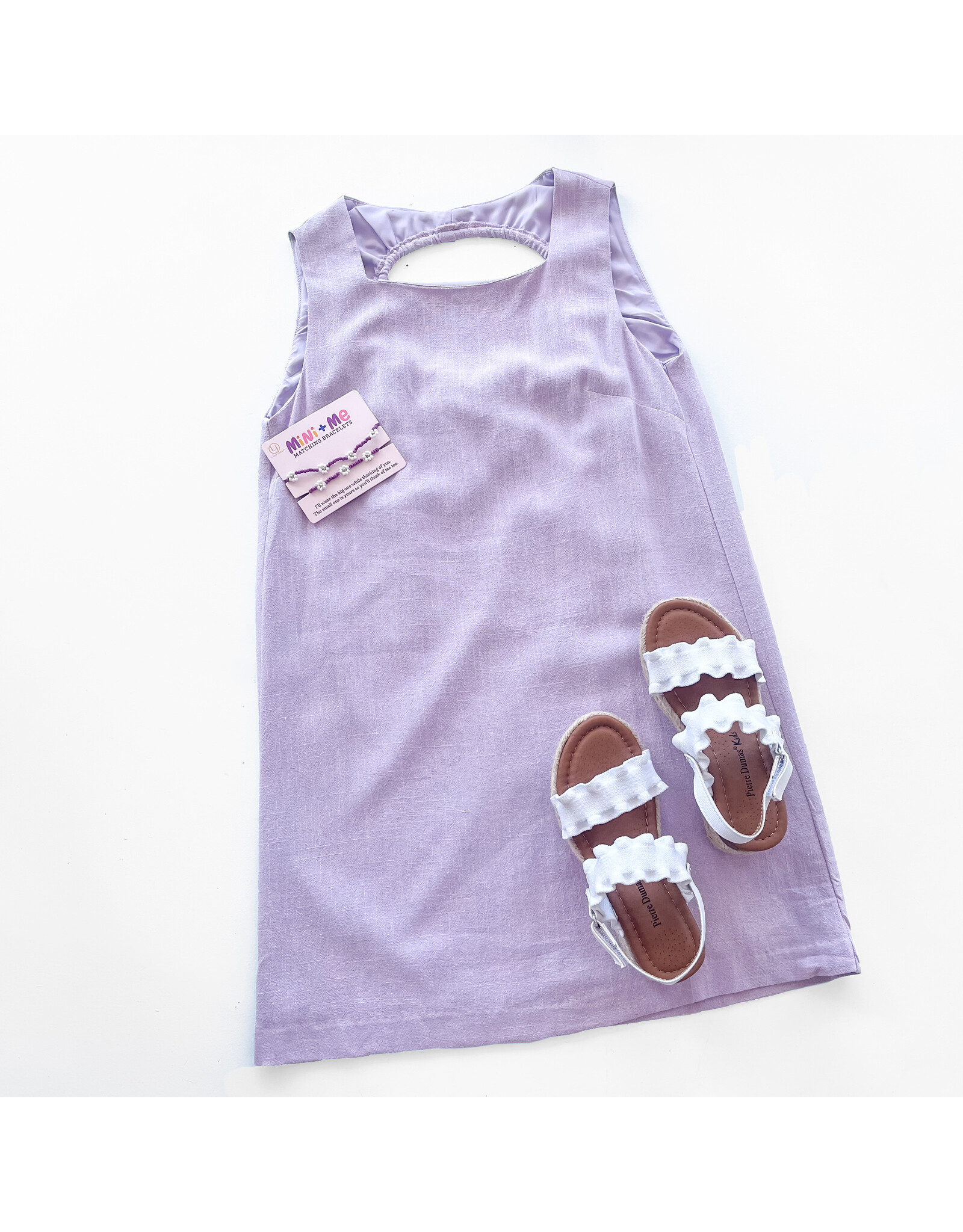 Tween Lavender Back Cutout Dress