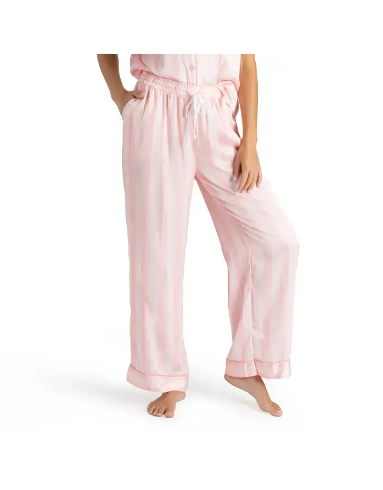 Hello Mello Satin Pajama Pants - Slumber Party