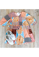 Hayden Tween Orange Patch Print Dress